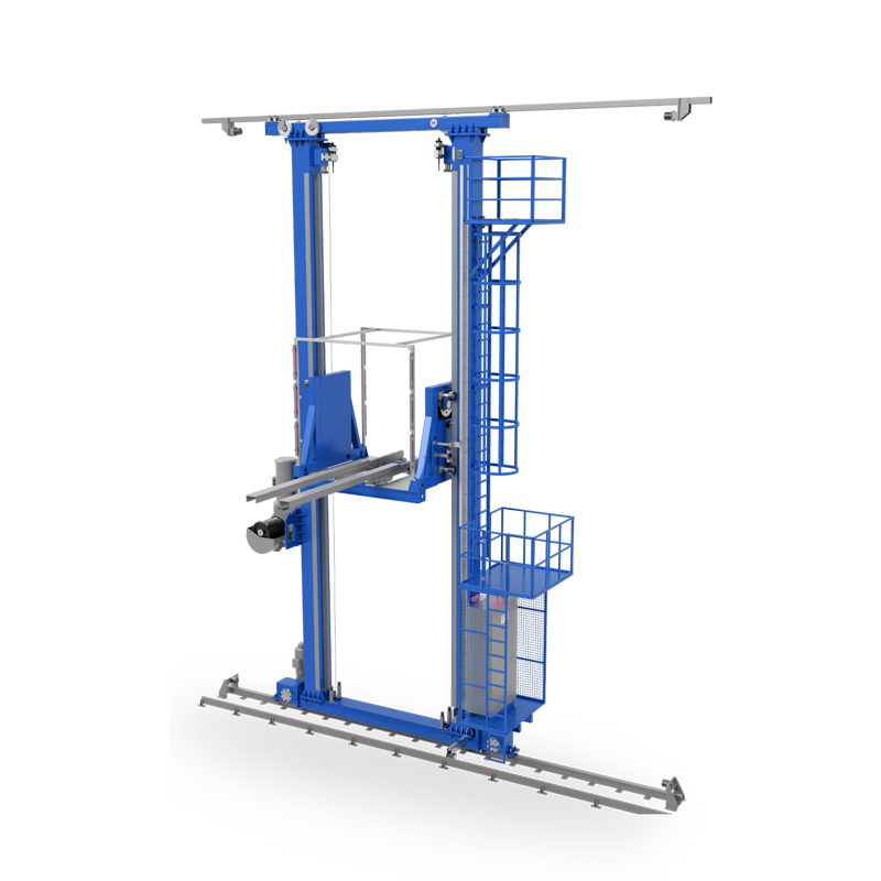 Double column stacker crane