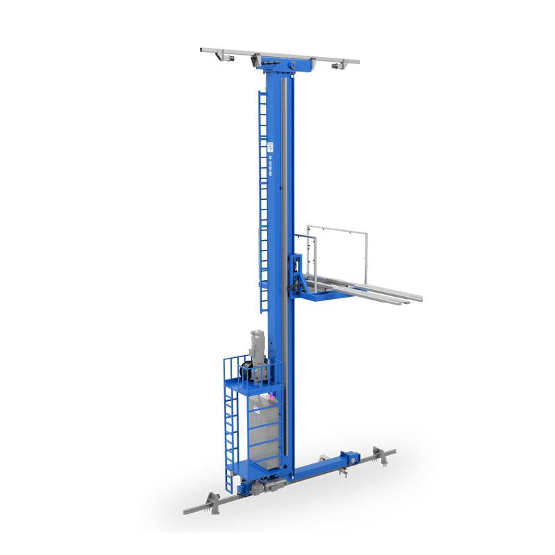 Single column stacker crane